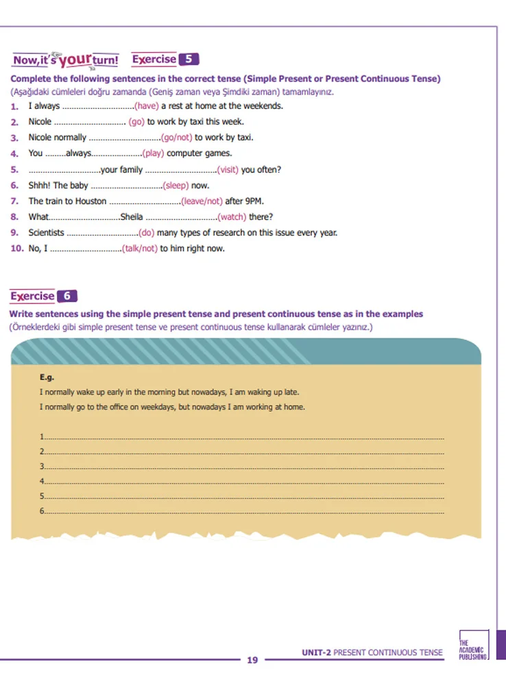Yetişkin Dil Öğrenimine Özel A1 A2 Başlangıç Seviye İngilizce Gramer Kitabı